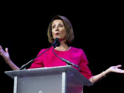 House Minority Leader Nancy Pelosi, D-Calif., speaks during Congressional Black Caucus mem