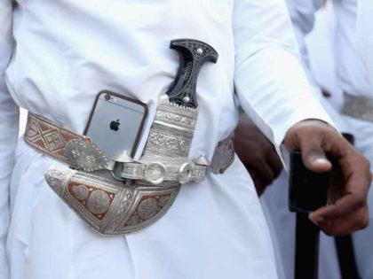 An Arab man's iPhone