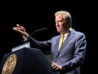 Bill de Blasio New York City Mayor Bill de Blasio speaks at his State of the City address in New York, Thursday, Jan. 10, 2019. De Blasio said he would create a city-managed retirement fund for workers who lack access to employer-sponsored funds as well as a new Office to Protect Tenants.