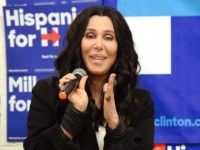Cherspeechmueller1 MIAMI, FL - NOVEMBER 07: Cher campaigns for Hillary Clinton on November 7, 2016 in Miami, Florida. (Photo by Gustavo Caballero/Getty Images)