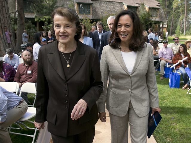 Dianne Feinstein and Kamala Harris (Rich Pedroncelli / Associated Press)