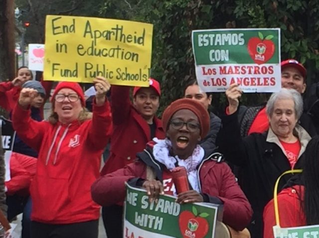 LAUSD teachers' strike (Joel Pollak / Breitbart News)