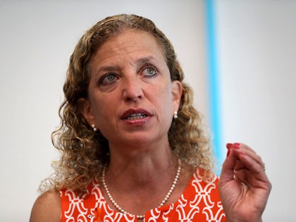 SUNRISE, FL - AUGUST 16: Rep. Debbie Wasserman Schultz (D-FL) speaks during a press conference, held at the Sunrise Police Department, asking the federal government to ban 3D printed gun on August 16, 2018 in Sunrise, Florida. A nationwide restraining order may be lifted on August 28th, if lifted it …
