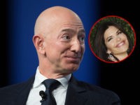 US-ECONOMY-CYBER-BEZOS Amazon and Blue Origin founder Jeff Bezos provides the keynote address at the Air Force Association's Annual Air, Space