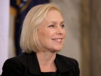 Democratic Senators Speak About Their Legislative Agenda To A Meeting Of Al Sharpton's National Action Network WASHINGTON, DC - NOVEMBER 14: Sen. Kirsten Gillibrand (D-NY) attends a post-midterm election meeting of Rev. Al Sharpton's National Action Network in the Kennedy Caucus Room at the Russell Senate Office Building on Capitol Hill November 14, 2018 in Washington, DC. Politicians believed to be considering a run for the …