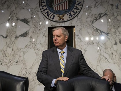 WASHINGTON, DC - OCTOBER 31: Subcommittee chairman Sen. Lindsey Graham (R-SC) arrives for