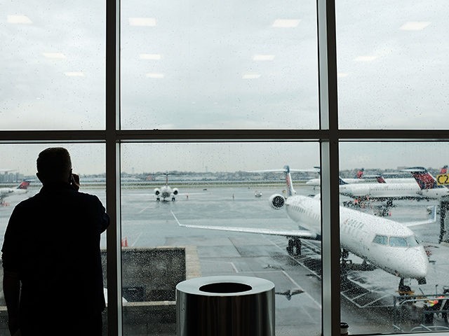 NEW YORK, NY - NOVEMBER 22: Delta planes sit on the tarmac at LaGuardia Airport (LGA) on t