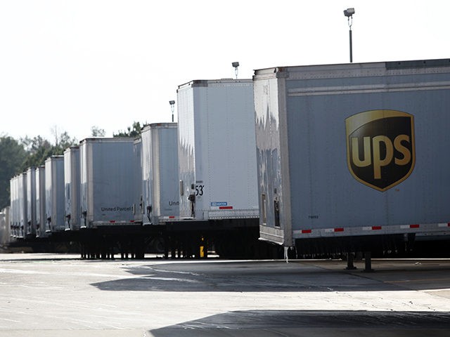 FOREST PARK - JANUARY 8: UPS trucks sit outside a UPS Customer Service Center on January 8