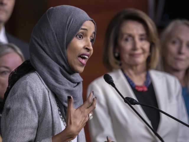 Ilhan Omar and Pelosi (J. Scott Applewhite / Associated Press)