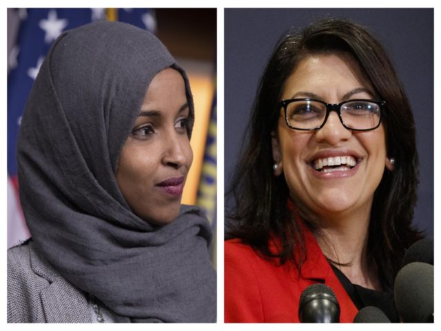 Ilhan Omar and Rashida Tlaib (Carolyn Kaster / Associated Press)