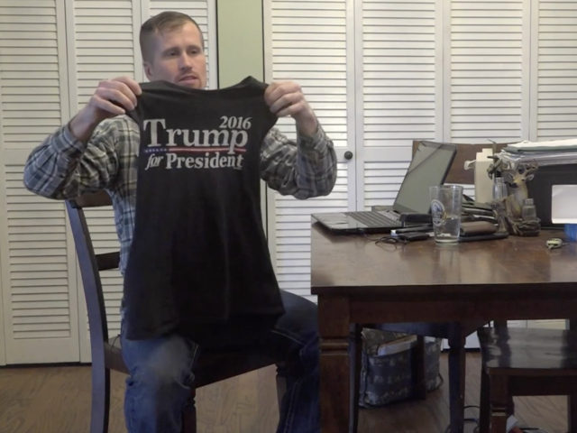 Staff Sgt. Jake Talbot says he was asked not to wear a shirt supporting President Trump at