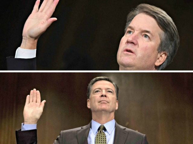 Kavanaugh and Comey Take the Oath