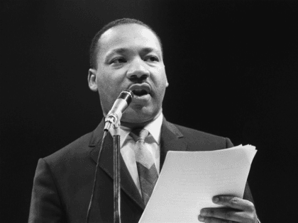 The US clergyman and civil rights leader Martin Luther King addresses, 29 March 1966 in Paris' Sport Palace the militants of the 'Movement for the Peace'. 'Martin Luther King was assassinated on 04 April 1968 in Memphis, Tennessee. James Earl Ray confessed to shooting King and was sentenced to 99 …