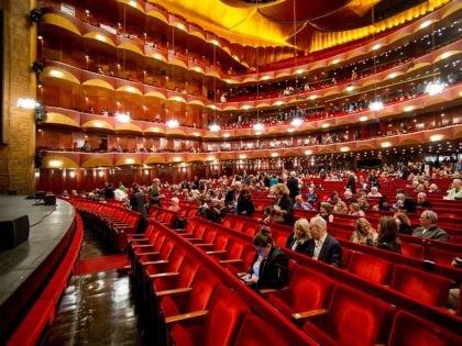 NEW YORK, NY - OCTOBER 01: Audiences fill the theater during 'The Opera House' s