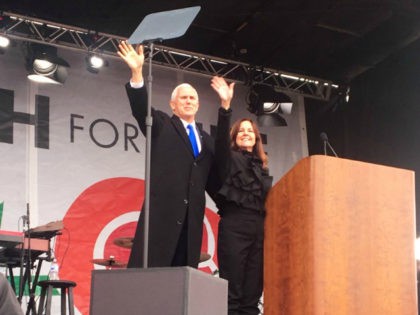 Vice President Mike Pence surprised the massive March for Life crowd in Washington, DC, Fr