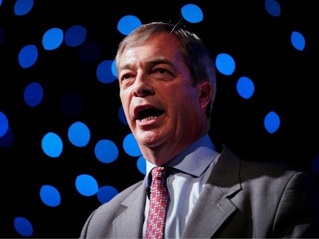 BOLTON, ENGLAND - SEPTEMBER 22: Nigel Farage, MEP and Vice Chairman of the pro-Brexit Leav