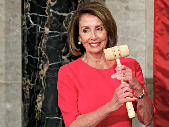 House Speaker Nancy Pelosi of California holds the gavel after at the Capitol in Washington, Thursday, Jan. 3, 2019.