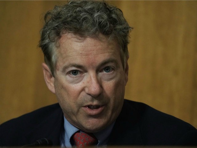 U.S. Sen. Rand Paul (R-KY) speaks during a Senate Foreign Relations Committee meeting Apri