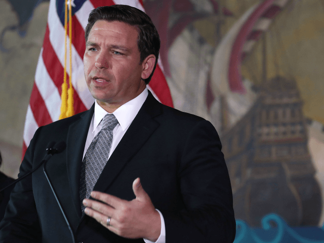 Newly sworn-in Gov. Ron DeSantis speaks during an event at the Freedom Tower where he name