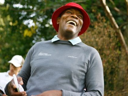 BAD RAGAZ, SWITZERLAND - SEPTEMBER 16: Samuel L Jackson at the Shooting Stars Benefit 2010 Golf Tournament in aid of Samuel L Jackson foundation and Swiss Red Cross. on September 16, 2010 in Bad Ragaz, Switzerland. (Photo by Justin Hession/Getty Images for Shooting Stars)