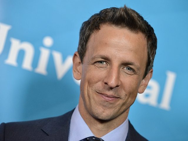 FILE - This July 13, 2014 file photo shows Seth Meyers at the NBC 2014 Summer TCA held at the Beverly Hotel in Beverly Hills, Calif. Meyers has a secure late-night seat at NBC for another five years. The network announced Wedneday, Jan. 13, 2016, that the "Saturday Night Live" …