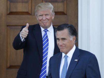 Trump and Romney (Carolyn Kaster / Associated Press)