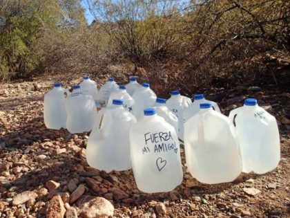 Water Jugs in Desert (Photo: Facebook/No More Deaths)