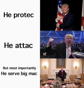 Trump burger meme 2