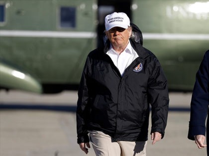 President Donald Trump walks to board Air Force One for a trip to the southern border, Thursday, Jan. 10, 2019, in Andrews Air Force Base, Md. (AP Photo/ Evan Vucci)