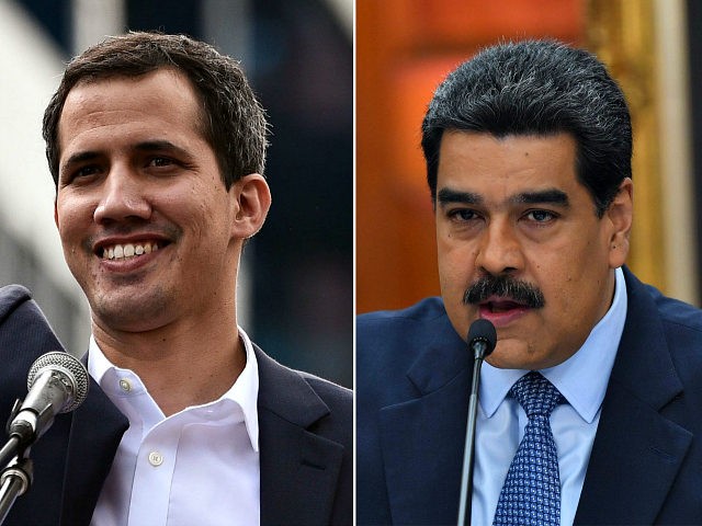 (COMBO) This combination of pictures created on January 24, 2019 shows (L) Venezuela's Nat