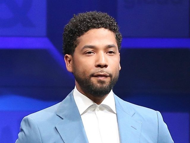 BEVERLY HILLS, CA - APRIL 01: Actor Jussie Smollett introduces a moving tribute to the LGB