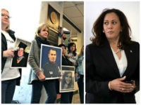 Angel Families on Capitol Hill WASHINGTON, DC - JUNE 15: Senate Intelligence Committee member Sen. Kamala Harris (D-CA) (R) leaves a closed-door committee meeting with Director of National Intelligence Dan Coats in the Hart Senate Office Building June 15, 2017 in Washington, DC. According to committee Chairman Richard Burr (R-NC), …