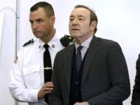 Actor Kevin Spacey enters the courtroom at district court for arraignment on a charge of indecent assault and battery on Monday, Jan. 7, 2019, in Nantucket, Mass. The Oscar-winning actor is accused of groping the teenage son of a former Boston TV anchor in 2016 in the crowded bar at …