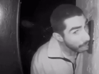 SALINAS, Calif. - A man was caught on surveillance video licking a doorbell in the Rossi Rico neighborhood of Salinas.