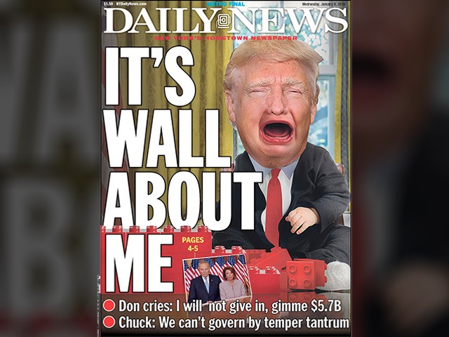 New York Daily News Cover Depicts Trump as Crybaby