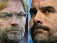 Liverpool manager Jurgen Klopp (left) has an excellent record against Manchester City boss Pep Guardiola (right)