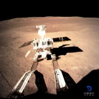 The Chinese lunar rover explores the far side of the moon