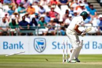 South Africa moved into a first innings lead during a tense second morning of the second Test against Pakistan at Newlands