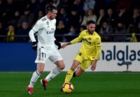 Gareth Bale (left) injured his calf against Villarreal on Wednesday.