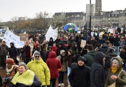 Tens of thousands protest in France, Belgium over climate crisis