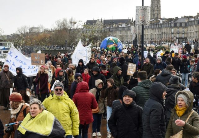 Tens of thousands protest in France, Belgium over climate crisis