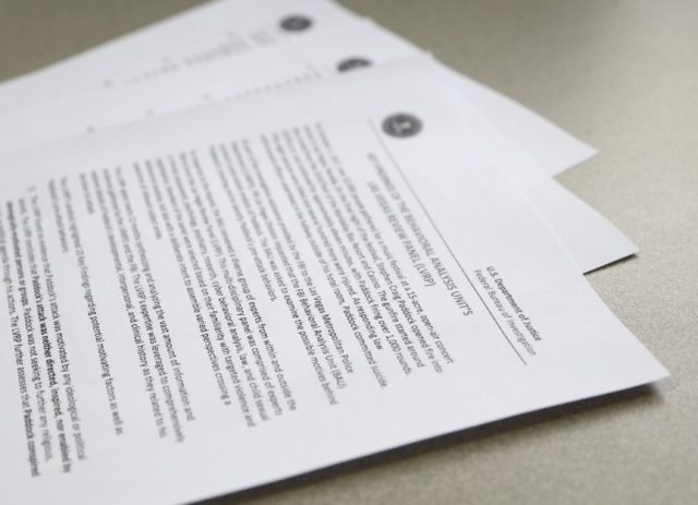 Las Vegas Shooting FBI Report File In this Jan. 29, 2019, file photo, the FBI and Justice Department findings report on Stephen Paddock, who killed 58 in a 2017 Las Vegas mass shooting, the deadliest mass shooting in modern U.S. history in a short report concluded the investigation shown here in Phoenix. President Donald Trump is "disappointed" the FBI couldn't figure out what specifically motivated Paddock to carry out the deadliest shooting in modern U.S. history. Trump's comments to The Daily Caller on Wednesday, Jan. 30, 2019, came a day after the FBI released its final report on the 2017 Las Vegas shooting that left 58 people dead. (AP Photo/Ross D. Franklin, File) The Associated Press