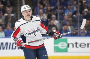 Capitals' Dmitry Orlov swats puck into own net in loss to Blackhawks