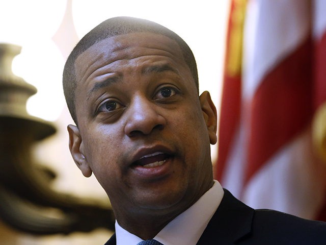 Virginia Lt. Gov. Justin Fairfax, presides over the Senate session at the Capitol in Richmond, Va., Monday, Feb. 11, 2019. The clamor for the resignation of Virginia's top two politicians eased on Monday, with some black community leaders forgiving Gov. Ralph Northam over the blackface furor and calling for a …