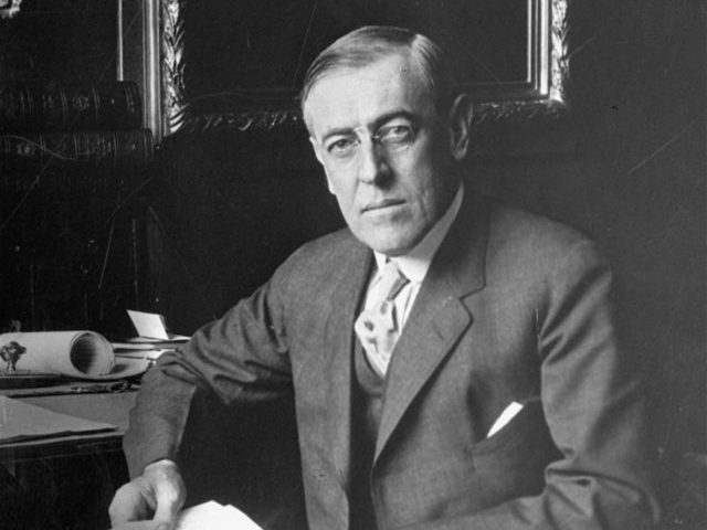 Woodrow Wilson, the 28th U.S. President, poses for a portrait in this undated photo. (AP Photo)