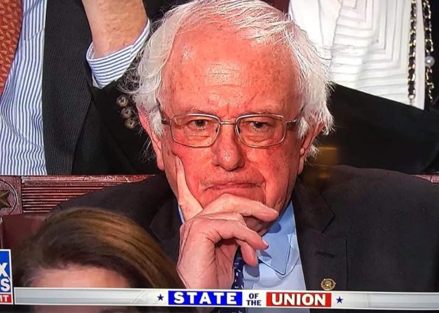 2019 State of the Union Address Bernie-Sanders-640x456