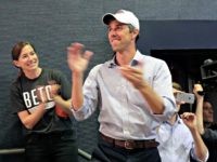 U.S. Rep. Beto O'Rourke, D-El Paso, the 2018 Democratic candidate for U.S. Senate in Texas, with his wife Amy, left, arrives for a campaign rally, Monday, Nov. 5, 2018, in El Paso, Texas. (AP Photo/Eric Gay)