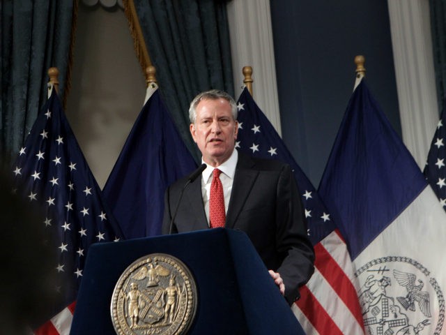 NEW YORK, NEW YORK- FEBRUARY 7: New York City Mayor Bill De Blasio presents the Fiscal Yea