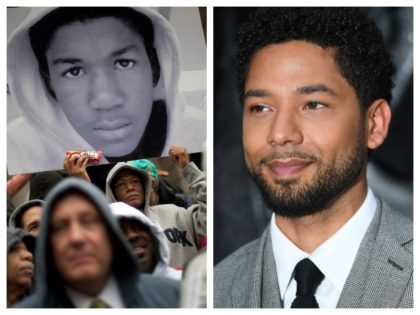 Trayvon Martin-Jussie Smollett collage