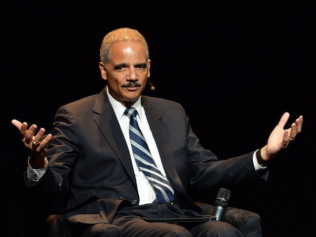 Eric Holder, Former U.S. Attorney General attends the 2016 'Tina Brown Live Media's American Justice Summit' at Gerald W. Lynch Theatre on January 29, 2016 in New York City.